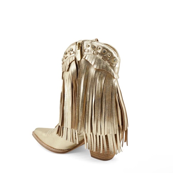 ZIGI Finlandia Fringe Tan Leather Boots NWOT- size 9 - Picture 2 of 16